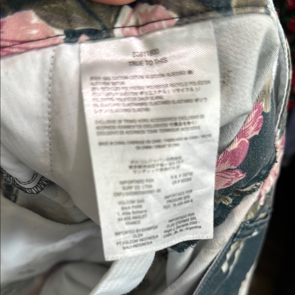 Volcom Floral High Waist Women's Shorts - Black, Pink, White - Picture 9 of 10